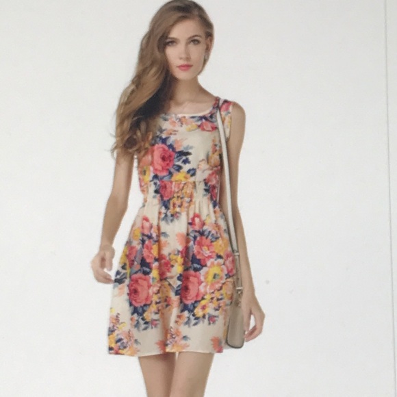 Fashion X Dresses & Skirts - Flower Floral Women’s Fashion Dresses  S/M/L/XL